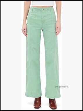 Wide Leg Jeans - Mid-Weight Stretch Denim - 30in Inseam